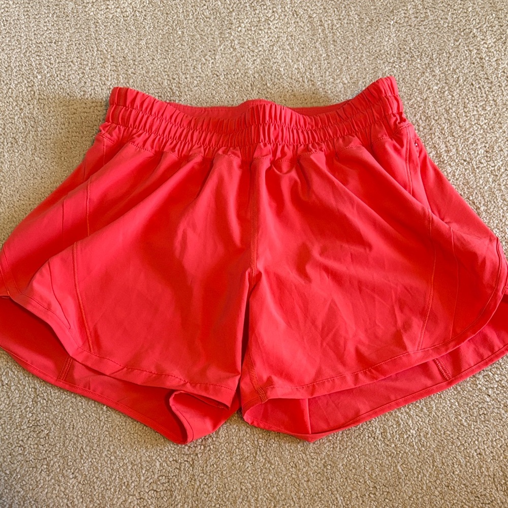 Women's Coral Lululemon Shorts Size 8